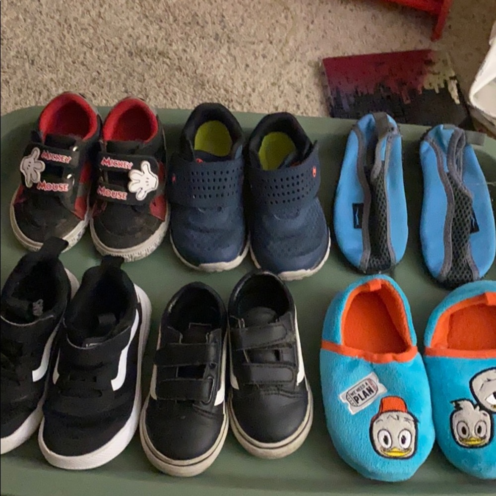 Assortment of toddler boys shoes
